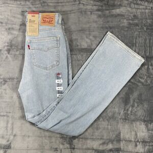 Levi's Women 725 High Rise Bootcut Zip Fly Stretch Light Blue Jeans 29x32 NWT